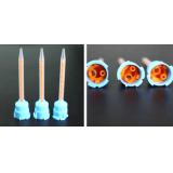 Disposable Dental Impression Silicone Mixing Tip 10:1 Blue/Orange 200PCS