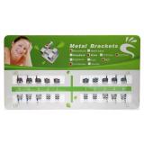 50Packs Dental Orthodontic Metal Brackets MIM Monoblock Mini 022"slot MBT 345hooks
