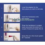 Portable Dental Handpiece Oil Filling Machine Cleaning Lubricator 3Pcs