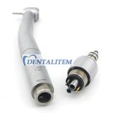 Dental Standard Head Push Button Fiber Optic Handpiece With 6 Holes Quick Coupling For W&H