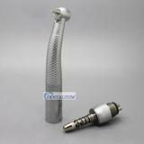 Dental Fiber Optic Torque Head Push Button Handpiece With Coupling 6Holes For Sirona