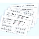 50Packs Dental Orthodontic Metal Brackets MIM Mesh Base Mini 022"slot Edgewise no hooks