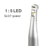 Dental 1:5 Increasing LED Self-Light Self Power Contra Angle Handpiece Red Ring