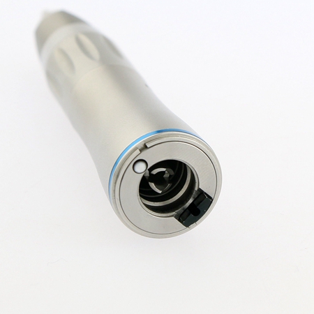 thumbnail image 2 of AZDENT LED Fiber Optic Dental Contra Angle Handpiece - Low Speed, Push Button, Blue Ring 2 of 6