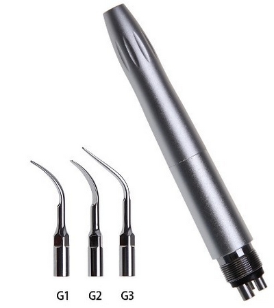 FDI Dental Air Scaler Handpiece Fit EMS Woodpecker With 3 Scaling Tips