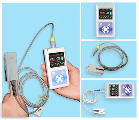 Pulse Oximeter With Vet Probe Veterinary CMS60D 